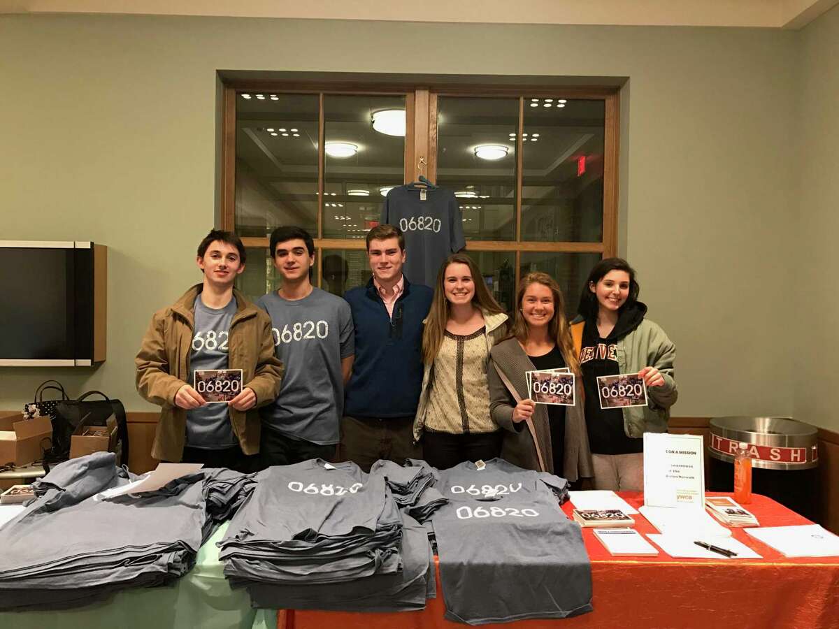 Harrison Gil, Chris Magnusson, Ryan Jones, Emma Dahlquist, Kallie Coughlin and Grace Feingold. Darien High senior Reeve Boeckmann writes of how she wanted one of these t-shirts and what it has come to mean.