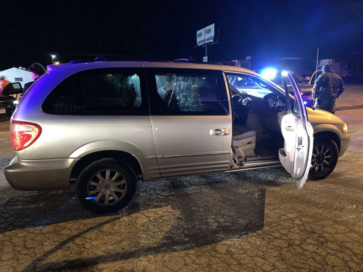 U.S. Border Patrol agents said that two individuals were transporting seven immigrants in this minivan.
