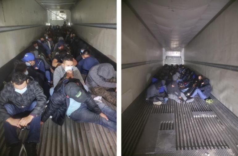 Border Patrol agents find 201 immigrants in refrigerated trailers