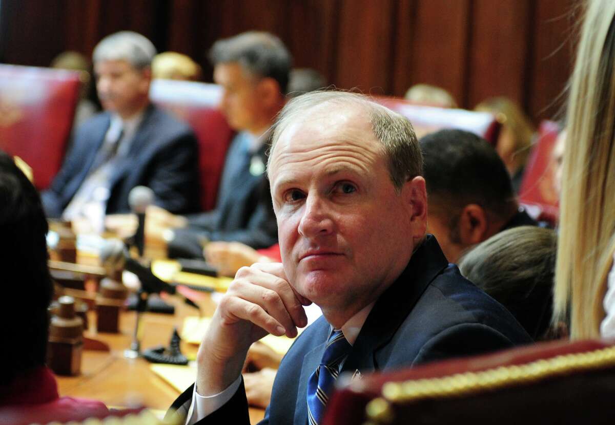 State Sen. Kevin Kelly (R-Stratford) attends opening day of the State Legislature at the Capitol Building in Hartford Jan. 9, 2013, at the start of his second term. On Jan. 6 he will be sworn in for a sixth term and become the Senate Minority Leader.