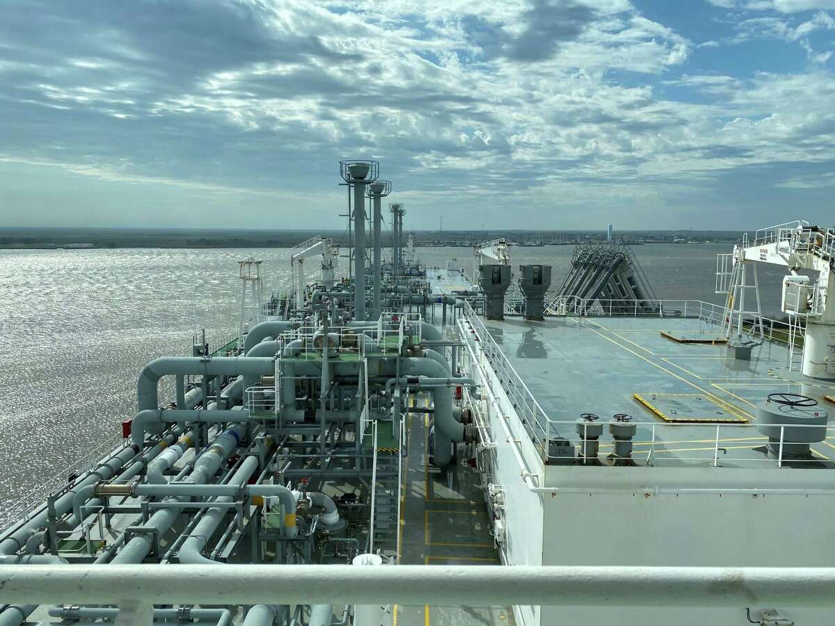 The Houston Chronicle got a peek aboard life on the Methane Lydon Volney. The Bermuda-flagged liquefied natural gas tanker was docked at Cheniere Energy's Sabine Pass LNG export terminal on Tuesday, January 28, 2020.