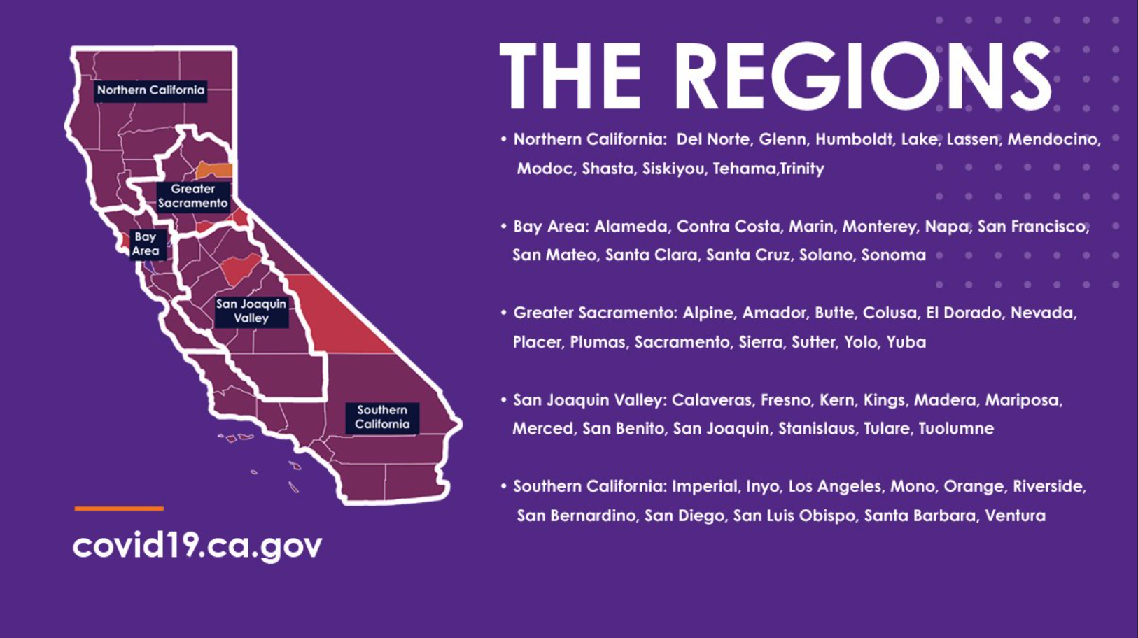 Map: California's 5 Regions That Could Fall Under Stay-at-home Order Soon