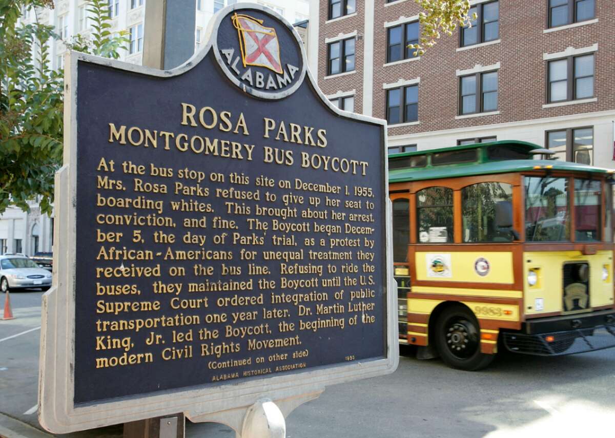 Martin Luther King Jr.’s ‘The Montgomery Bus Boycott’ Four days after Rosa Parks refused to give up her seat in 1955, Martin Luther King Jr. addressed thousands of people who were part of the subsequent boycott of the bus system in Montgomery, Alabama. He talked about the longtime intimidation of Black bus riders, and the importance of continuing the protest.