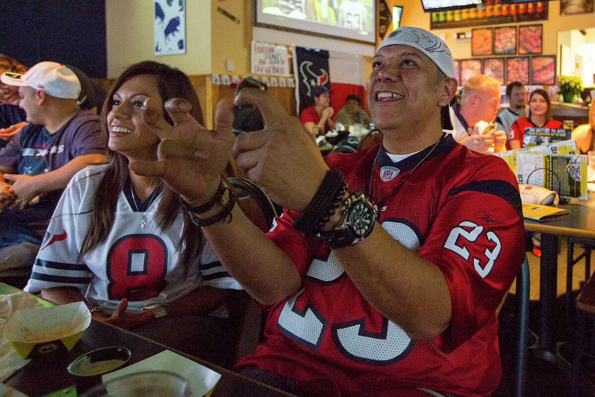 If you have DirecTV or AT&T U-Verse, you may not be able to watch the Texans game on TV like these fans.