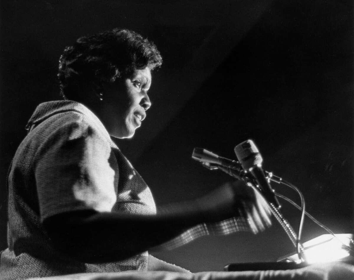 Texas State Senator Barbara Jordan in 1970.