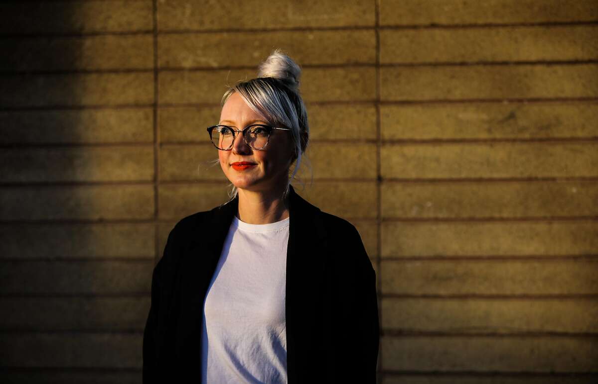 Danica Rodarmel, a San Francisco public defender, poses for a portrait this month at Rincon Valley Middle School in Santa Rosa. Rodarmel is a prison reform advocate whose relative is in San Quentin.