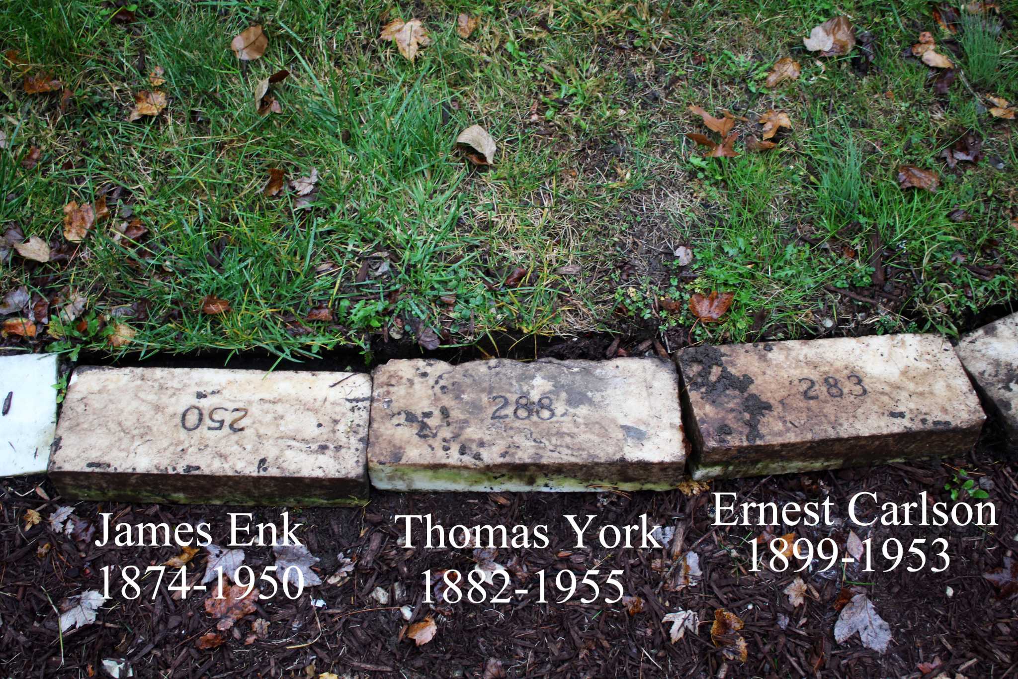 John Breunig Potter S Field Grave Markers Discovered Lining Lawn At Ct Residential Care Facility