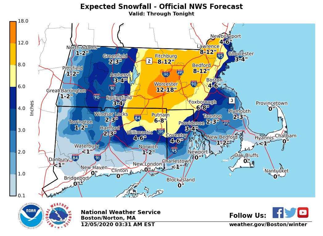 Nor Easter Bringing Heavy Snow Rain Strong Winds To Ct