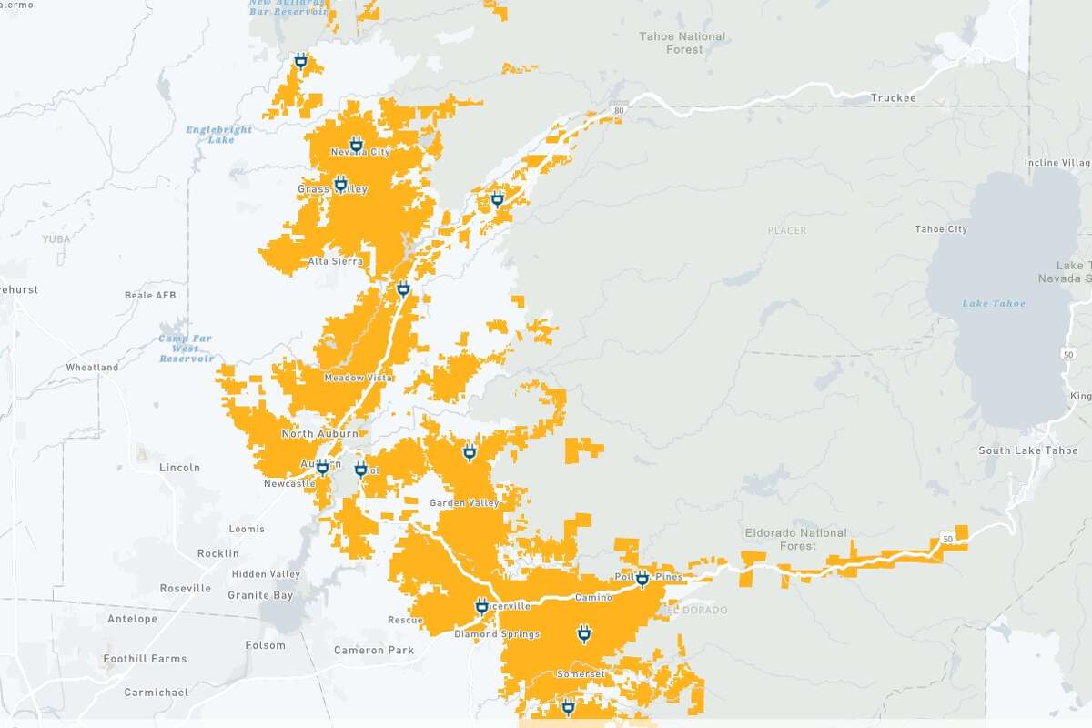 Maps Where PG&E may cut power in 15 California counties