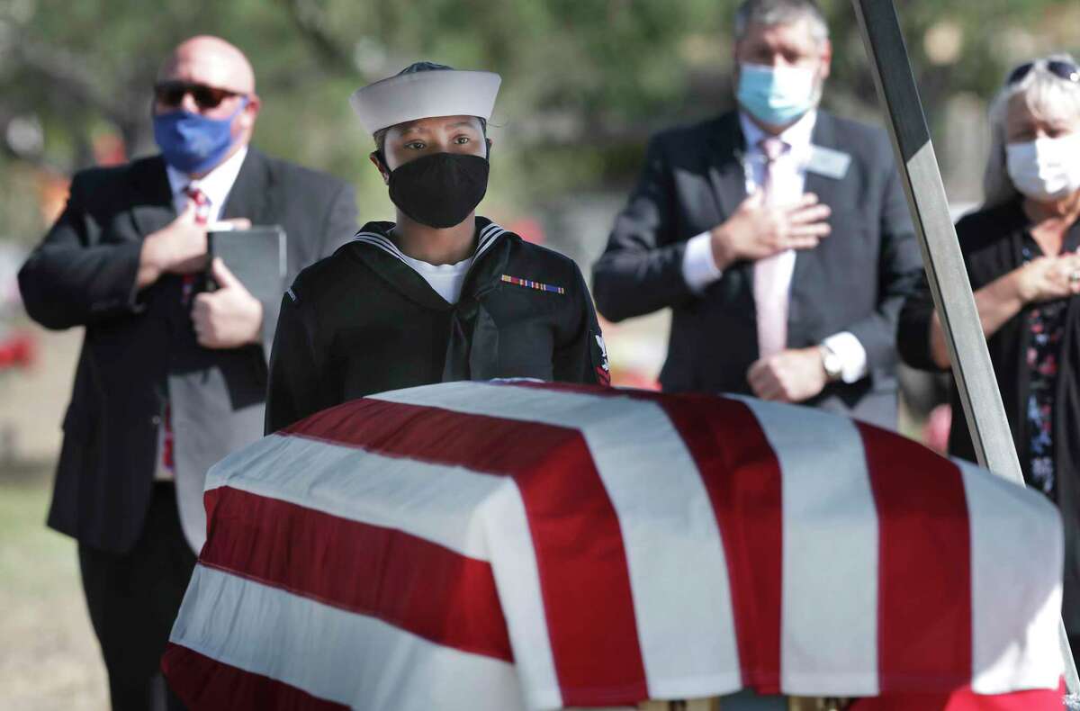 Seaman 1st Class Abner James "A.J." Dunn of Floresville, a Pearl Harbor survivor, was buried at Seaside Memorial Park in Corpus Christi on Tuesday.