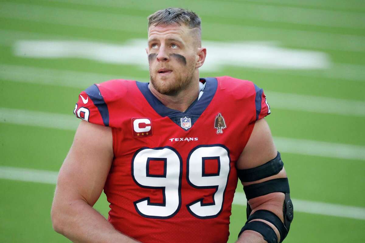 Houston Texans defensive end J.J. Watt (99) during the first half of an NFL football game at NRG Stadium, Sunday, December 6, 2020, in Houston.