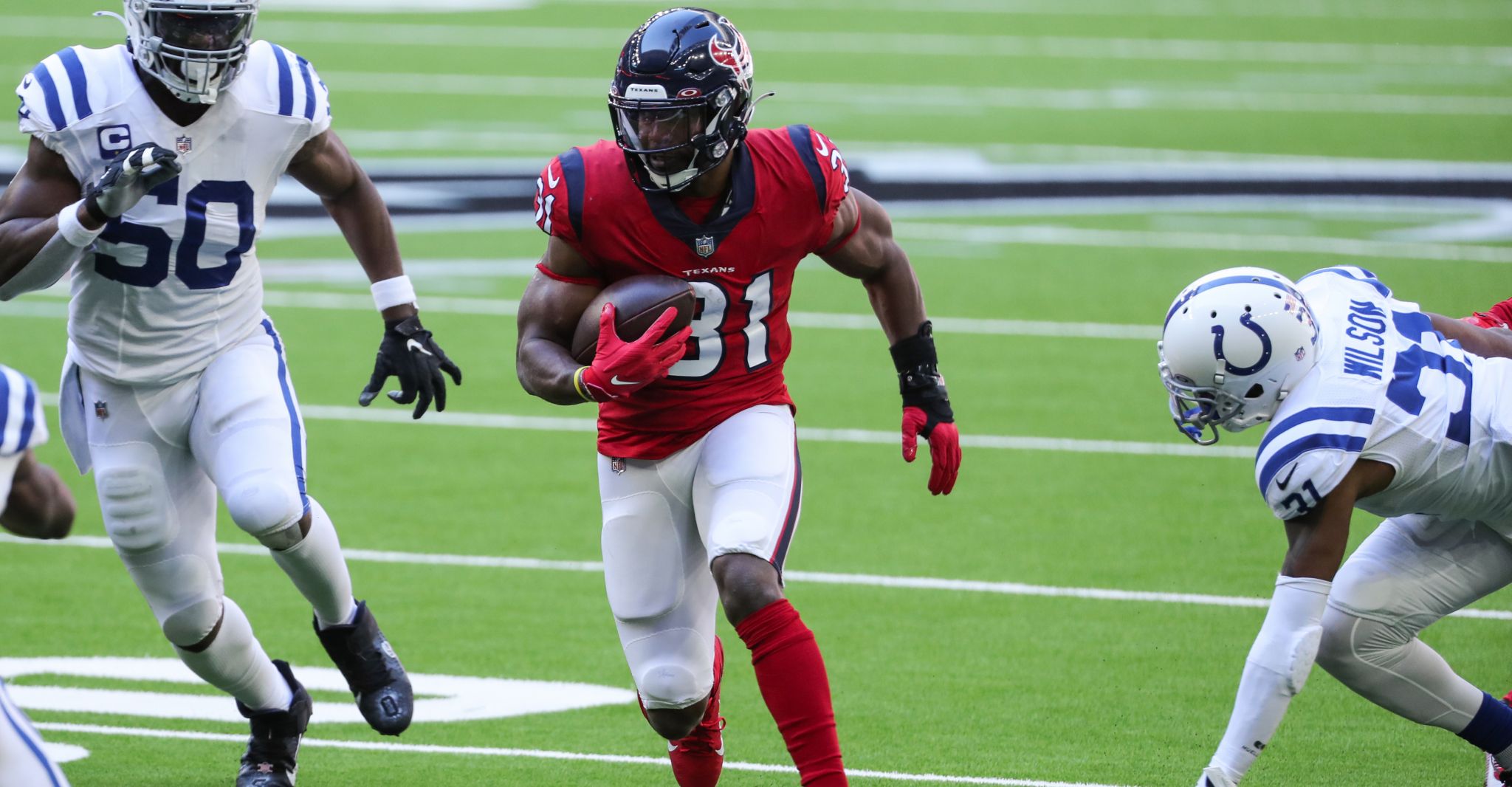 Houston, TX, USA. 6th Dec, 2020. Houston Texans wide receiver Keke Coutee  (16) prior to an NFL football game between the Indianapolis Colts and the Houston  Texans at NRG Stadium in Houston