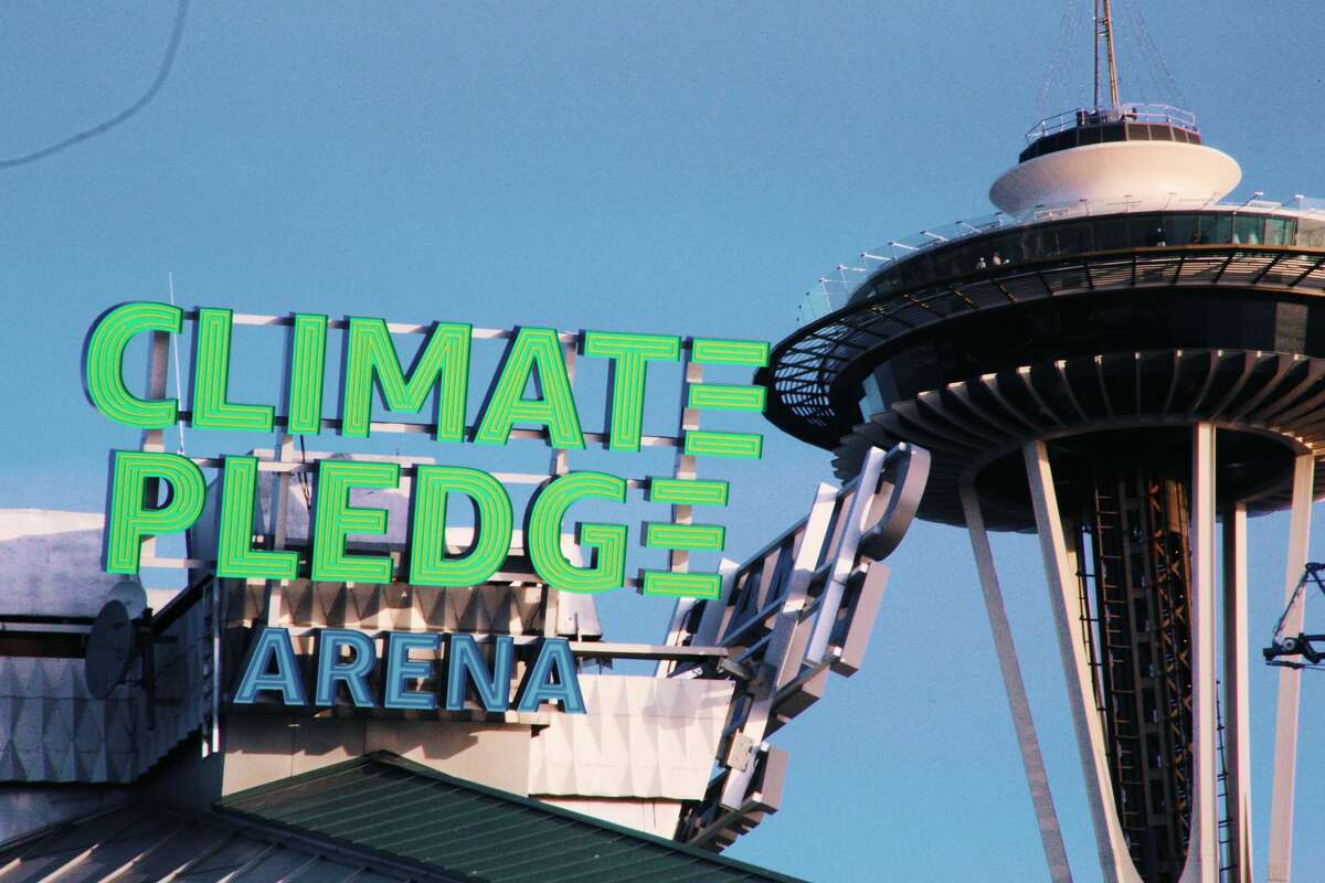 It's here Signage for Climate Pledge Arena finally installed in Seattle