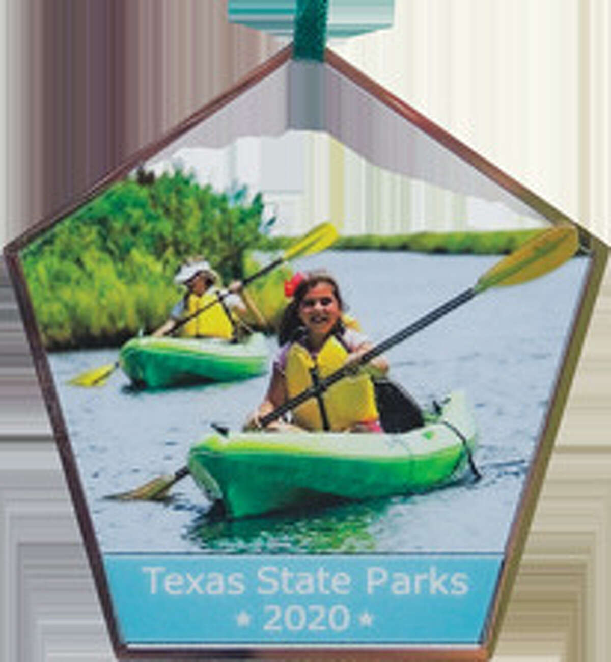This year's Texas State Parks Christmas ornament features kayaking at Sea Rim State Park. Courtesy, Texas Parks & Wildlife Department.