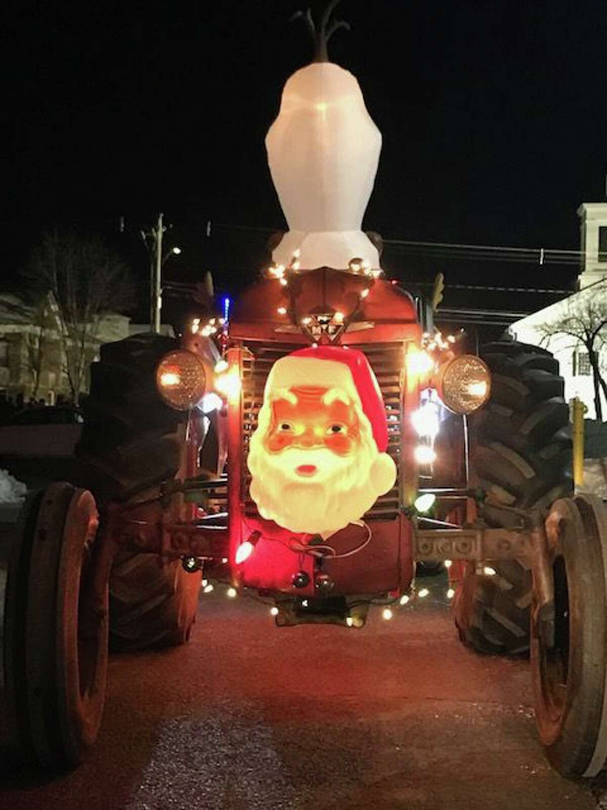 Tractor Santa in the Morris Christmas parade in 2019, which will be reprised in 2020.