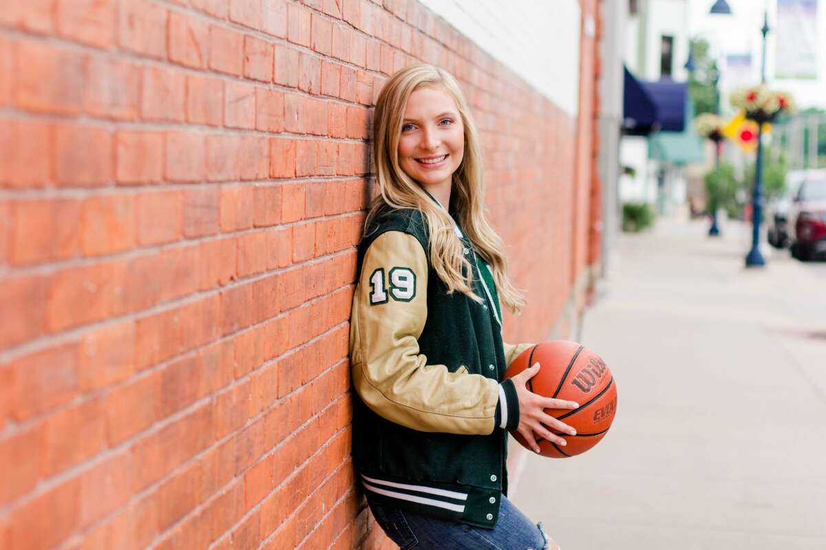 Olivia Haring poses during her senior year, 2018-19, at Clare High School.