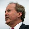 FILE -- Ken Paxton, the Texas attorney general, holds a news conference outside the Supreme Court building in Washington, Sept. 9, 2019. An architect of Texas Republicans' aggressive conservative agenda, Paxton now stands accused of wrongdoing by his own aides and faces calls for his resignation. (Al Drago/The New York Times)
