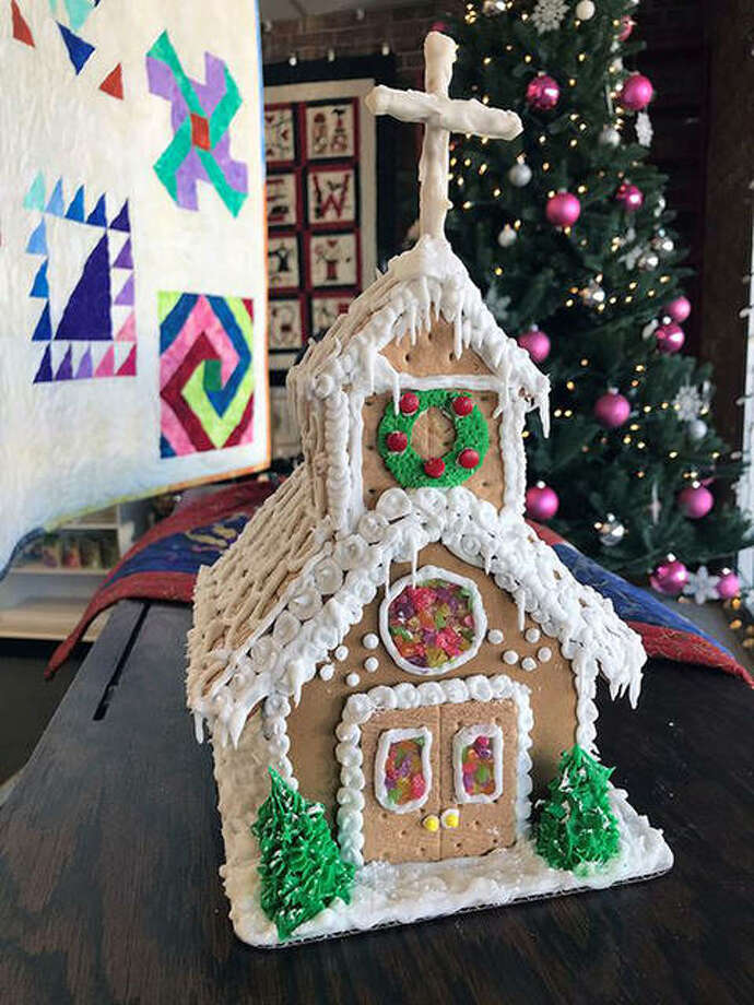 Almost 800 people took part in voting for their favorite gingerbread house as part of Jacksonville Main Street’s Santa Stroll. The houses were on display at businesses across Jacksonville, especially downtown shops, and online voting ended Monday. The top vote-getter was built by Kacie McCleery and hosted by Times Square Sewing at 63 E. Central Park. Photo: Journal-Courier