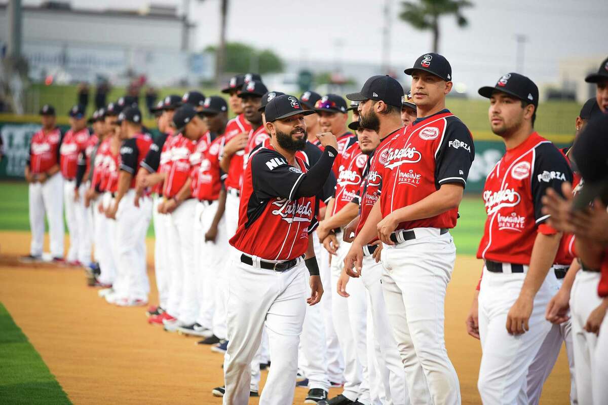 The Tecolotes Dos Laredos are pictured celebrating their first game at Uni-Trade Stadium during a ceremony in 2019. After worries the franchise may be moving to McAllen and Reynosa over issues with concesions, the issues have been resolved, according to officials representing both the city and team.