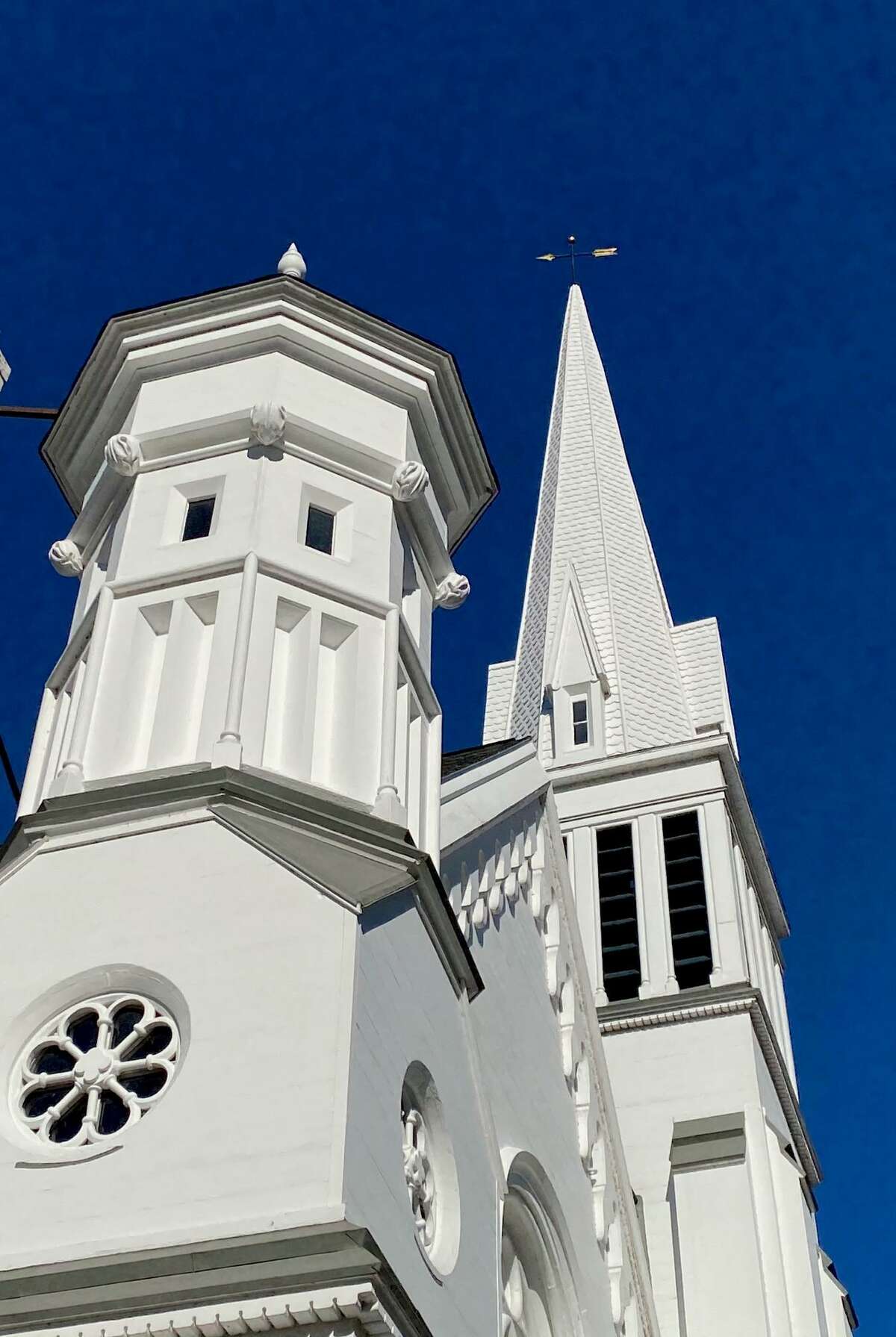 At left, the First Congregational Church of Kent is one of several places of worship in town.