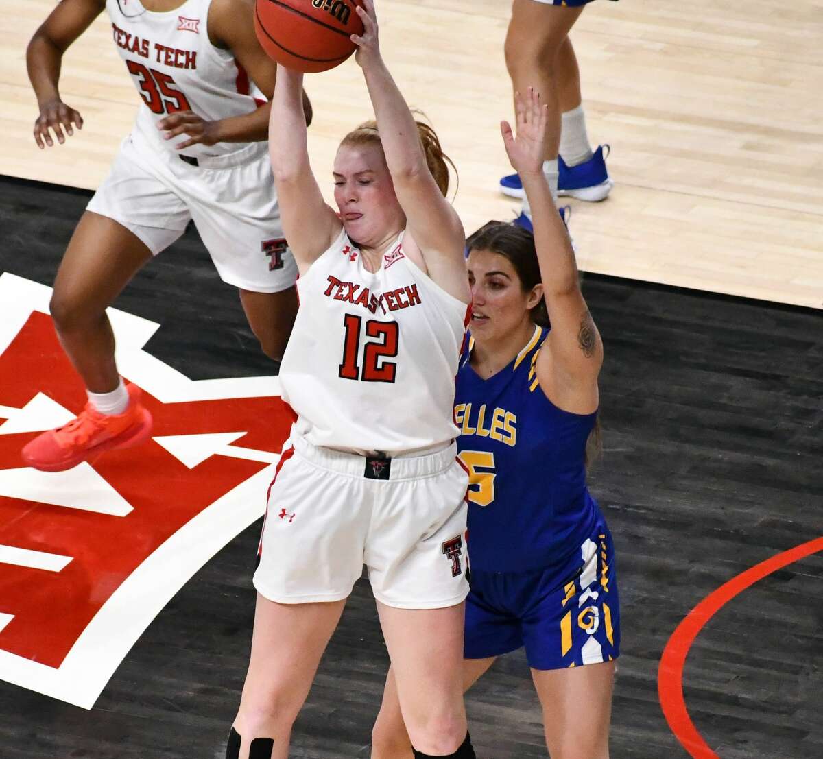 The Texas Tech women's basketball team hosted Angelo State in a non-conference women's college basketball game on Dec. 9, 2020 in the United Supermarkets Arena in Lubbock.