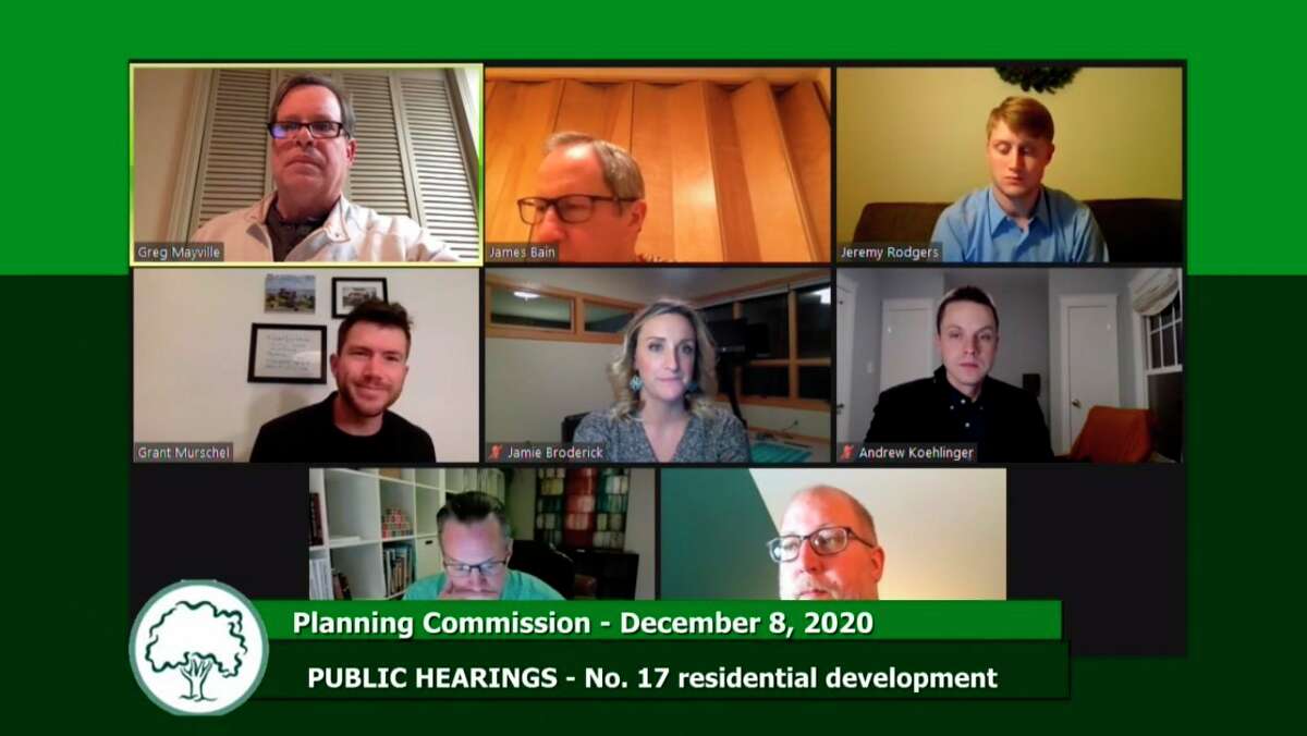 Midland Planning Commission met virtually Tuesday, Dec. 8, 2020. (Screen photo/MCTV)