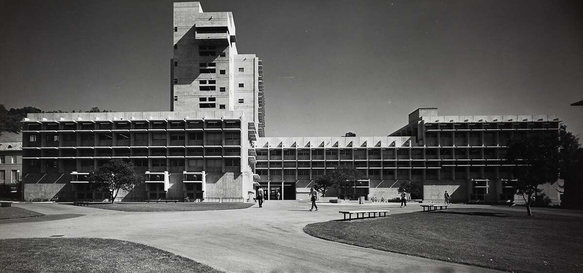 Bauer Wurster Hall as it looked around the time it opened in 1965. Until December 2020 it was known as Wurster Hall. The new name is in recognition of influential housing theorist Catherine Bauer Wurster.