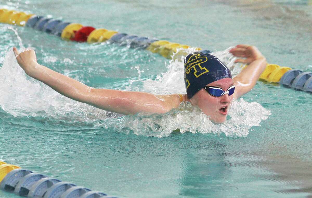 Lauren Mendians is one of five Manistee swimmers still waiting to find out if and when they will be able to compete at state finals. (File photo)