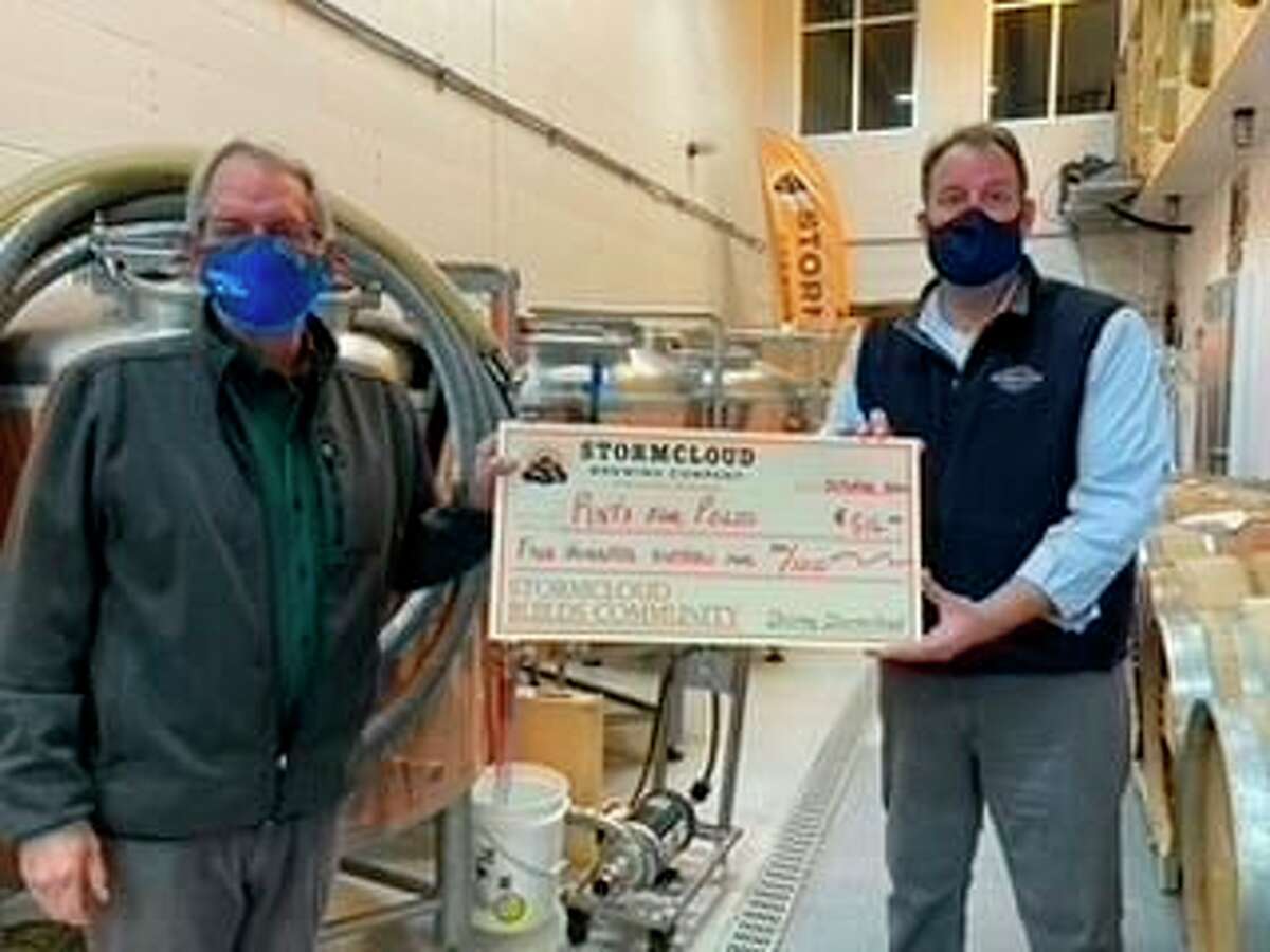 Stormcloud Brewing Company donated $516 to the Frankfort Rotary for the Pints for Polio event; a dollar for every pint sold during Frankfort Beer Week in October. (Courtesy Photo)