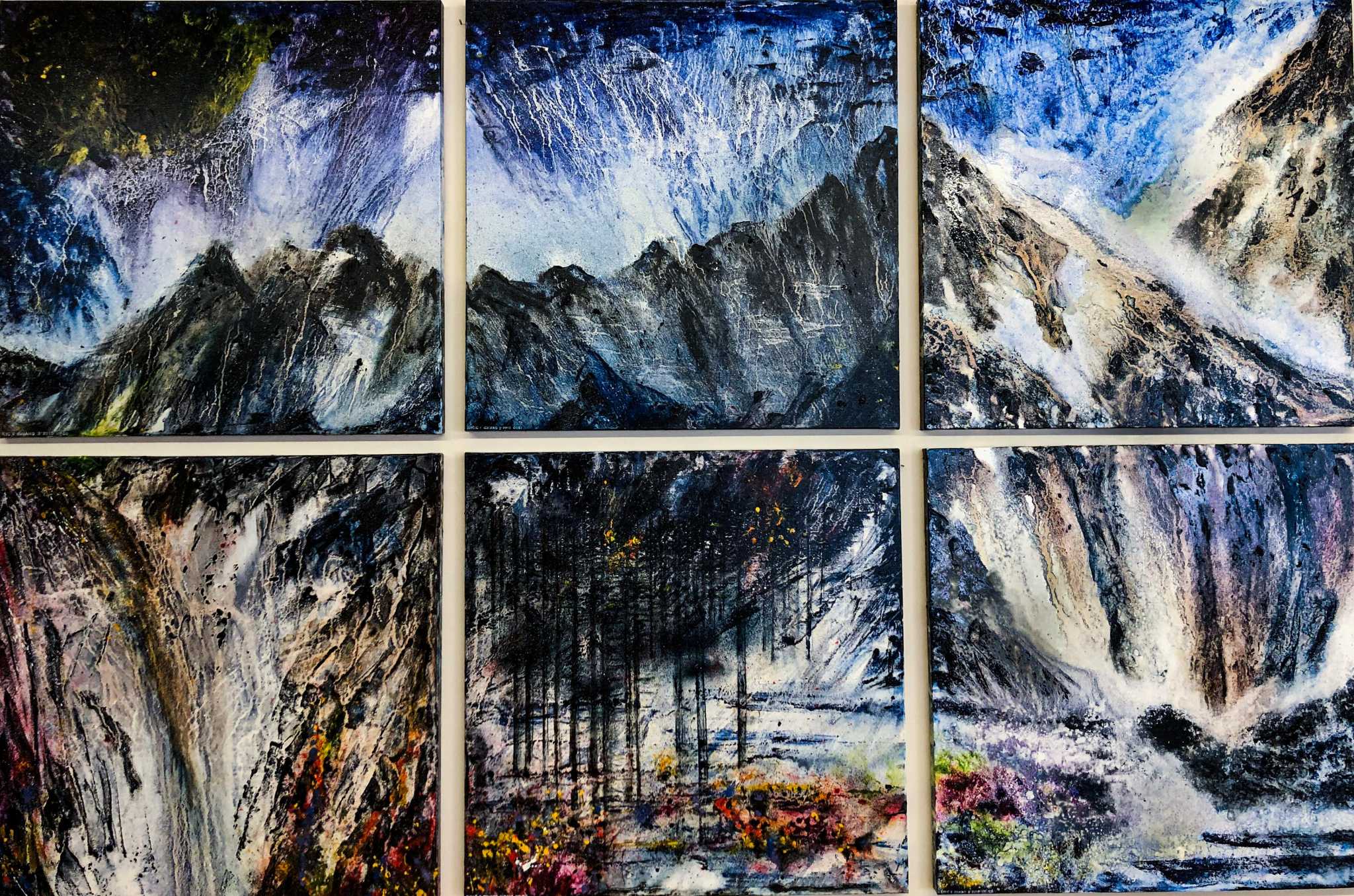 No touch Westport painter Eric Chiang never picked up a brush to