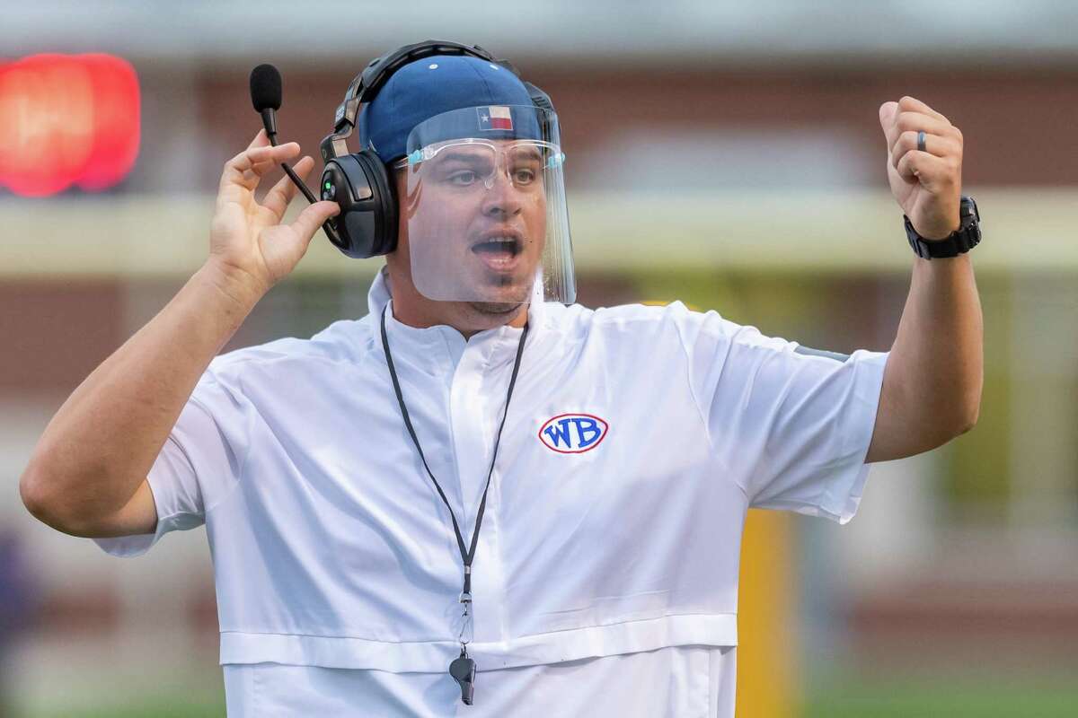 West Brook coach William Peevey. The Beaumont United Timberwolves and the West Brook Bruins squared off in the Alumni Bowl Scrimmage at BISD Memorial Stadium on Thursday night. Photo made on September 24, 2020. Fran Ruchalski/The Enterprise