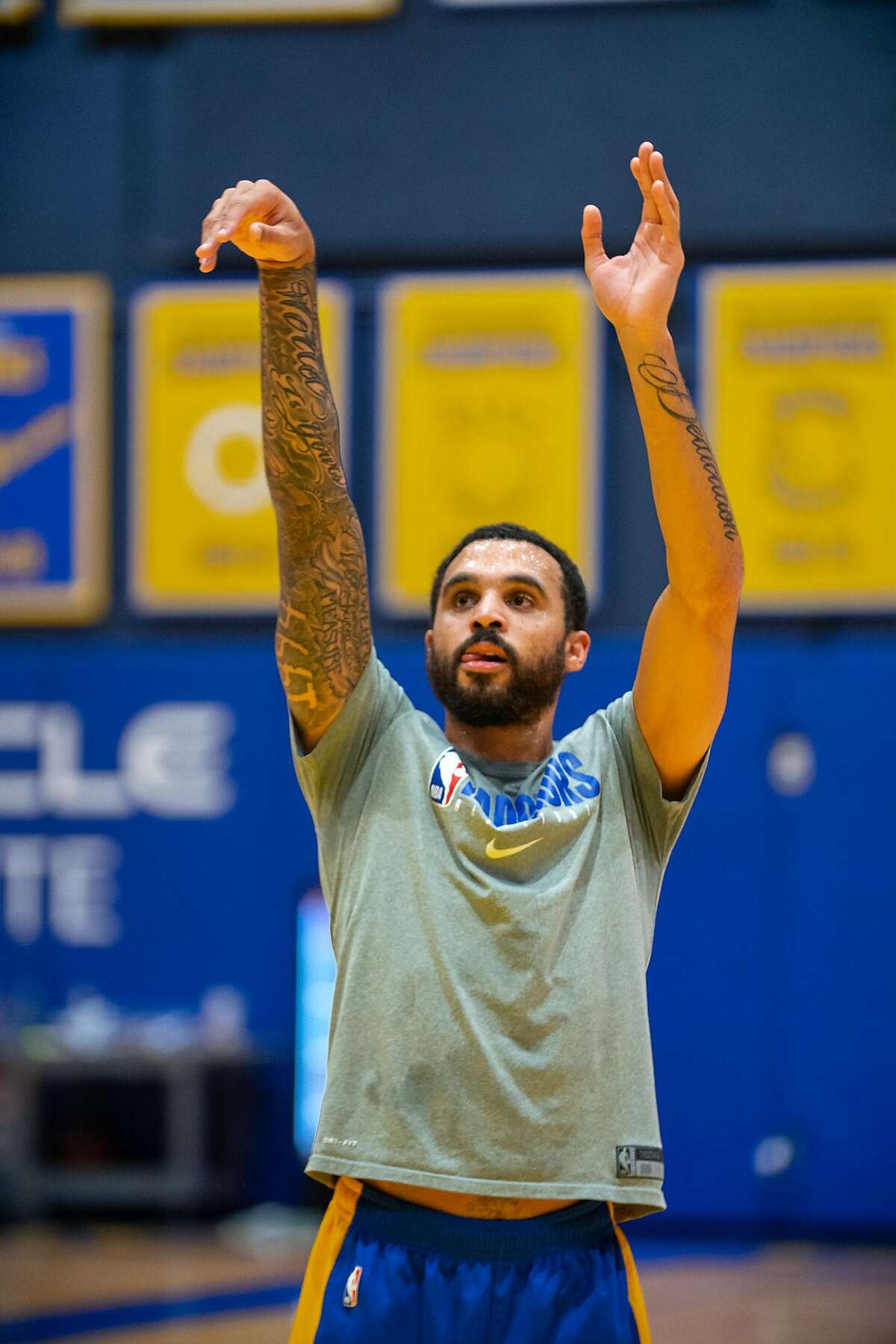 Mychal Mulder follows through during practice earlier this month in San Francisco.