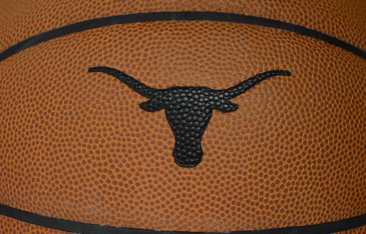 AUSTIN, TX - NOVEMBER 05: The Texas Longhorns logo is embossed on a basketball used during the college basketball game between the Northern Colorado Bears and the Texas Longhorns on November 5, 2019, at the Frank Erwin Center in Austin, TX. (Photo by John Rivera/Icon Sportswire via Getty Images)
