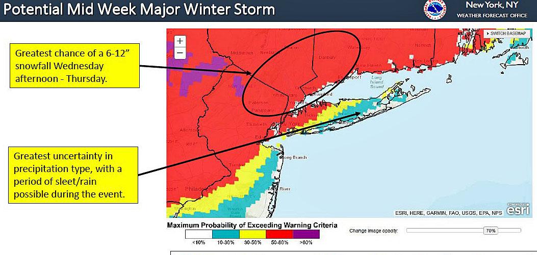NWS: Parts of CT under winter storm watch, could see more than 12” of ...