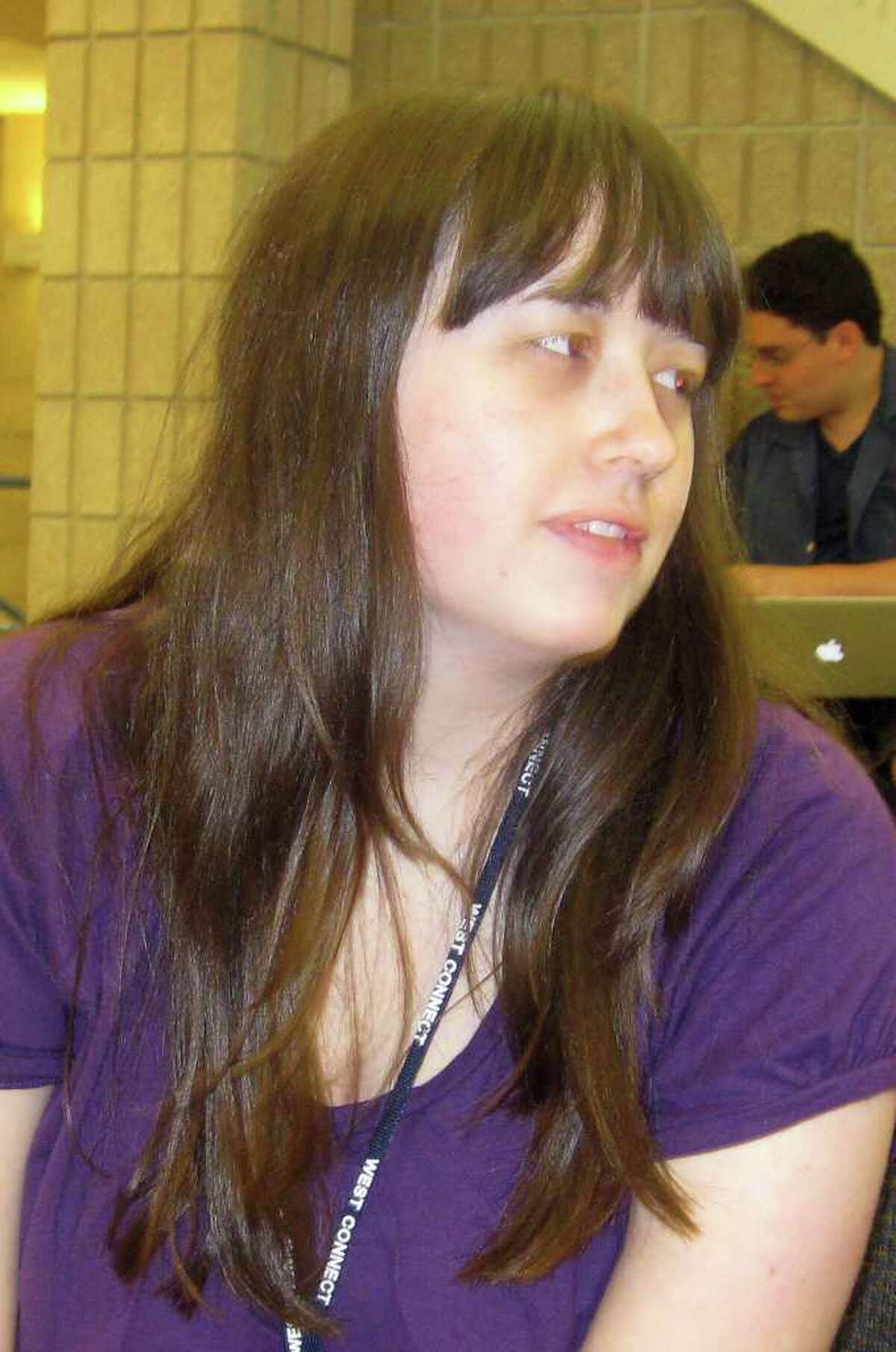Christina Purcell, 18, a freshman at Western Connecticut University says she is too liberal to be a Democrat. Photo taken Friday, Sept. 3, 2010.
