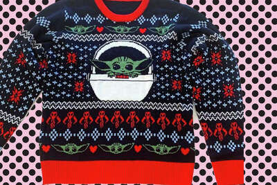 baby yoda holiday sweater
