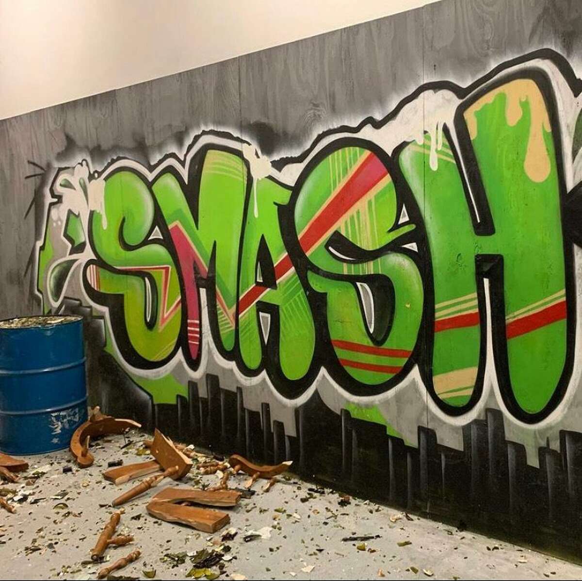 Smash Avenue in West Hartford allows customers to smash and destroy anything from electronics to furniture to plumbing fixtures. It began accepting customers on Nov. 5, 2020.