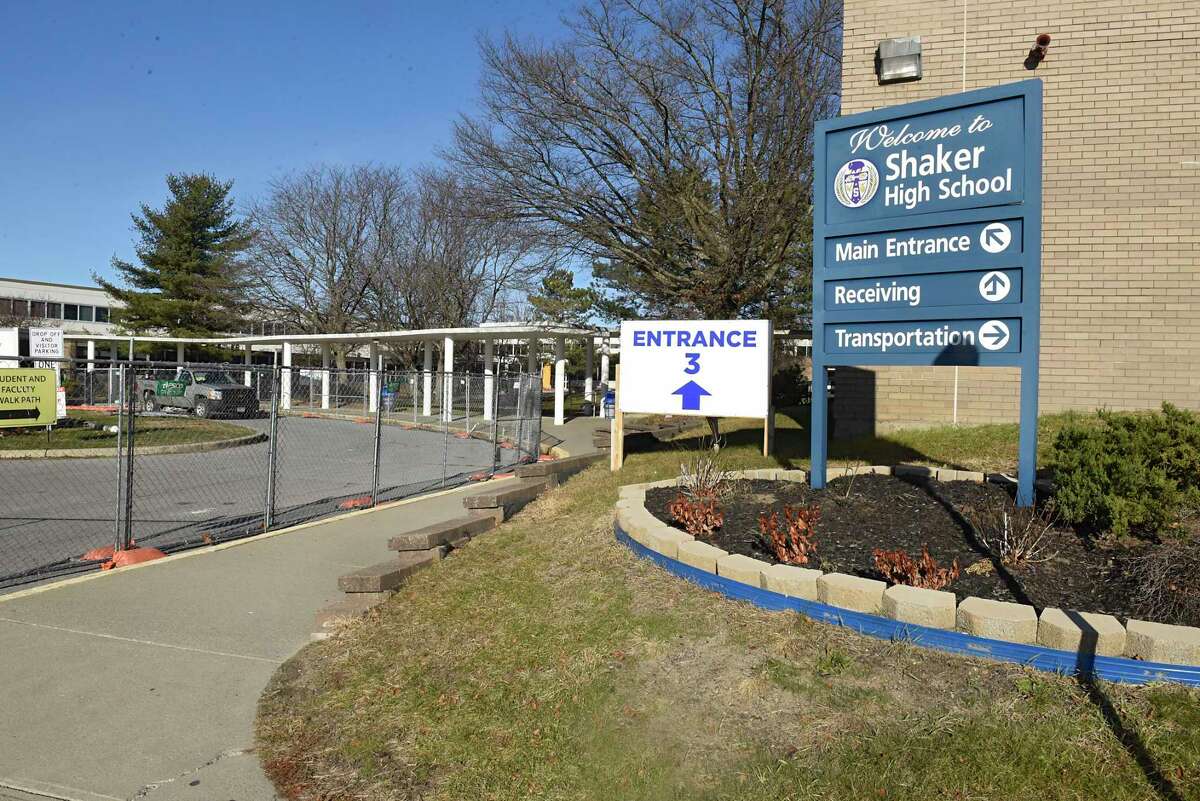 Exterior of Shaker High School in Colonie, N.Y. (Lori Van Buren/Times Union)