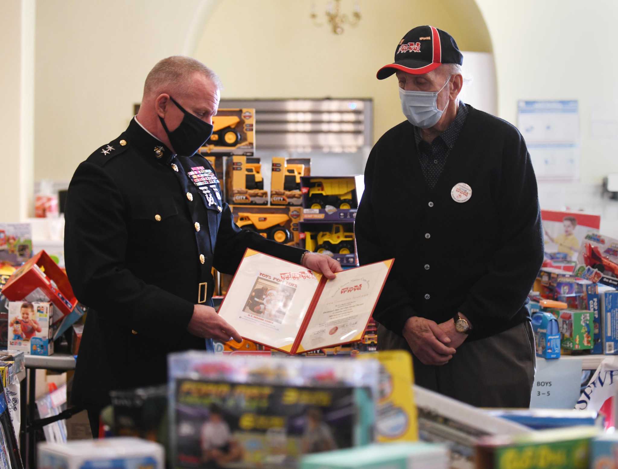Toys For Tots Volunteer In Stamford