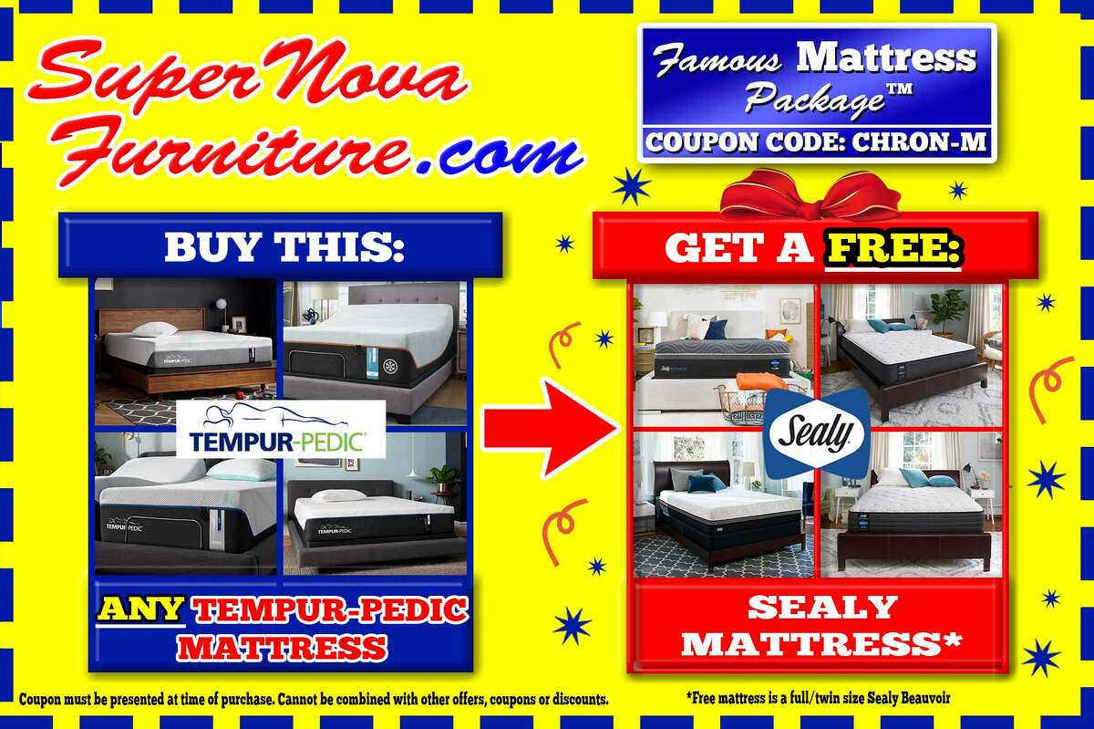 Get a free mattress at SuperNova Furniture with their Famous Mattress