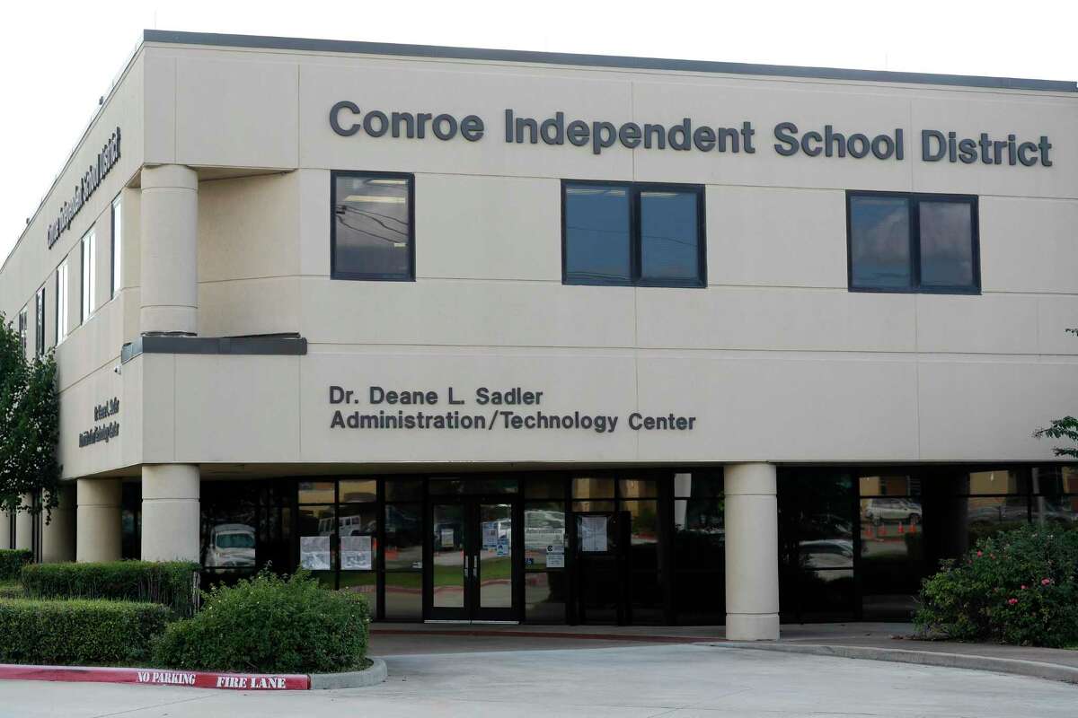 Conroe ISD’s administration building is seen, Wednesday, Oct. 21, 2020, in Conroe.