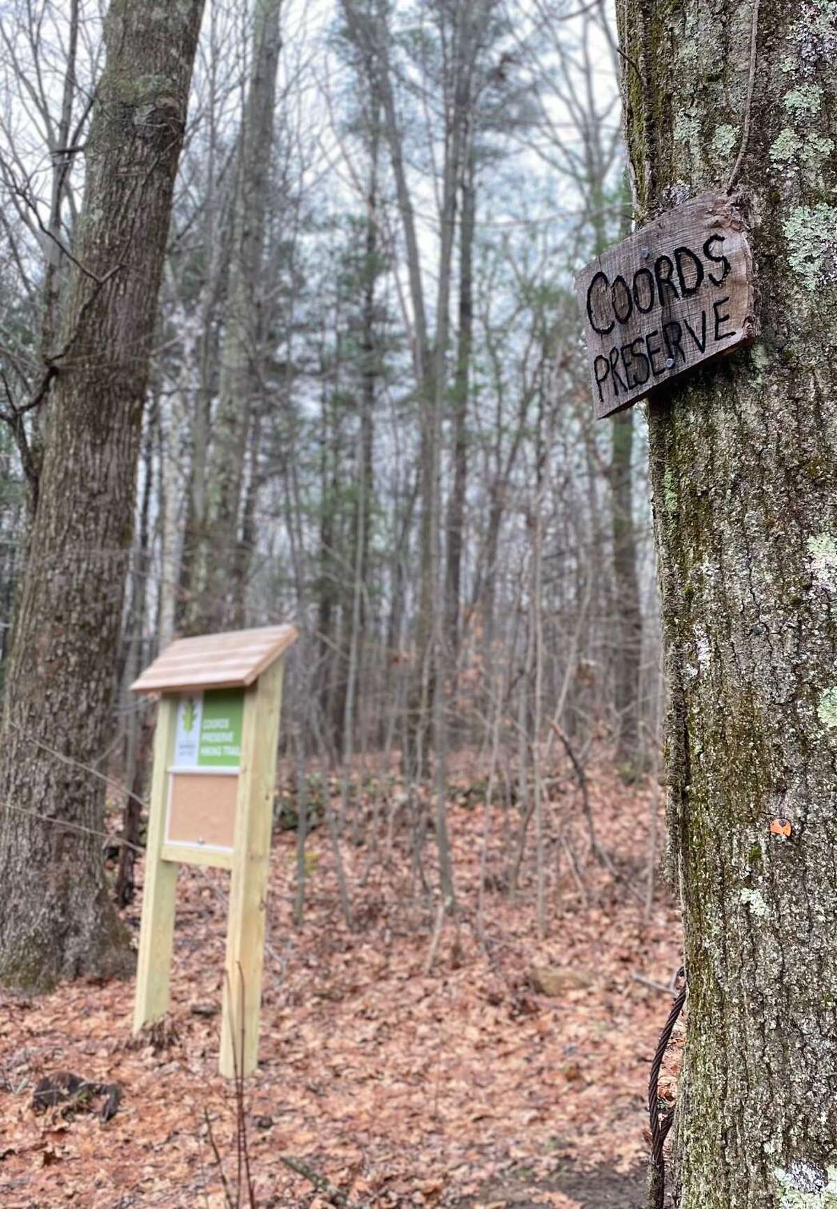 Warren Land Trust is dedicated to the preservation of the rural character of Warren. The trust has over 793 acres under its protection, 11 fee properties and 15 conservation easements. Its four hiking trails include Coords Preserve on Angevine Road, above, Dorothy Maier Preserve, Strong Preserve and Willis Tanner Farmland Preserve.