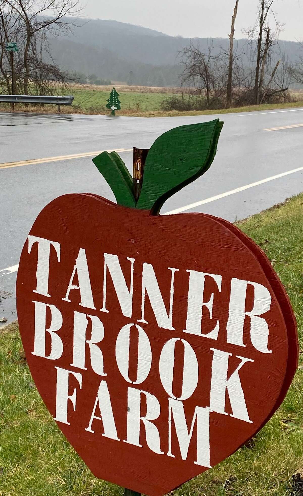 Farms make up a rich part of Warren life, as evident by the Tanner Brook Farm sign along Route 341 and the sign for Angevine Farm across the street.