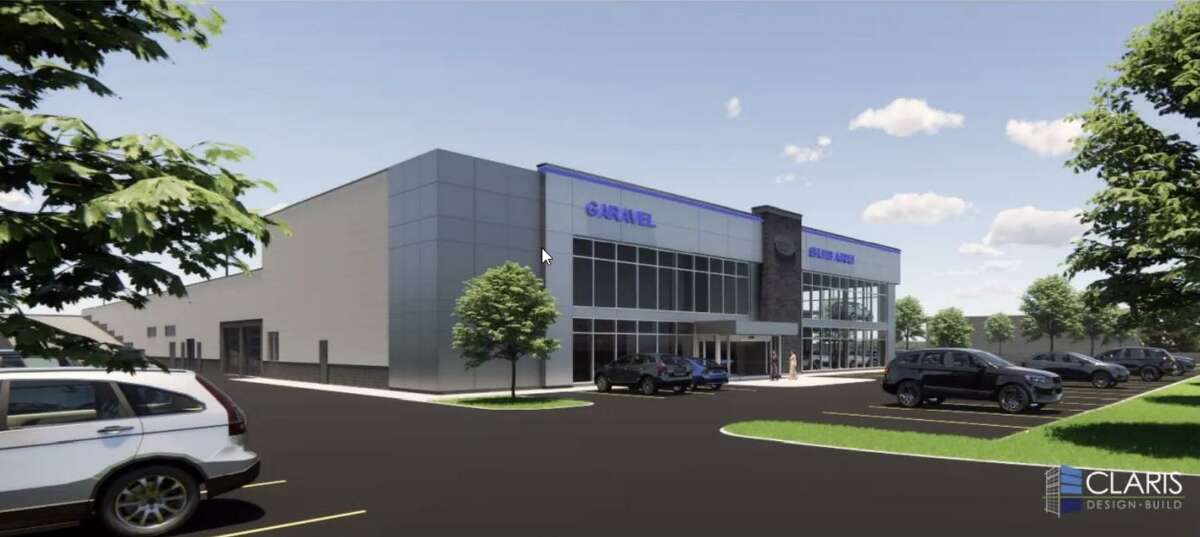 A rendering of the new Garavel Subaru dealership proposed at 250 Main Ave. in Norwalk.