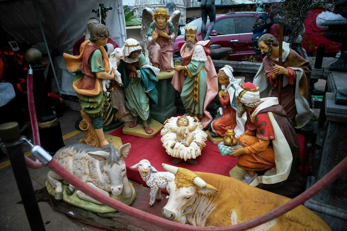 A nativity scene at Craftex, a decoration supply store on Monday, Dec. 14, 2020.