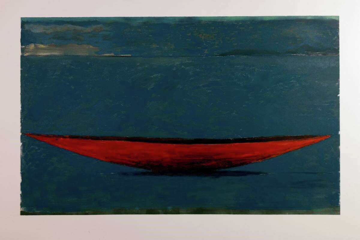 "Currach #14" by Malcolm Moran is up for sale by auction by the Bruce Museum.