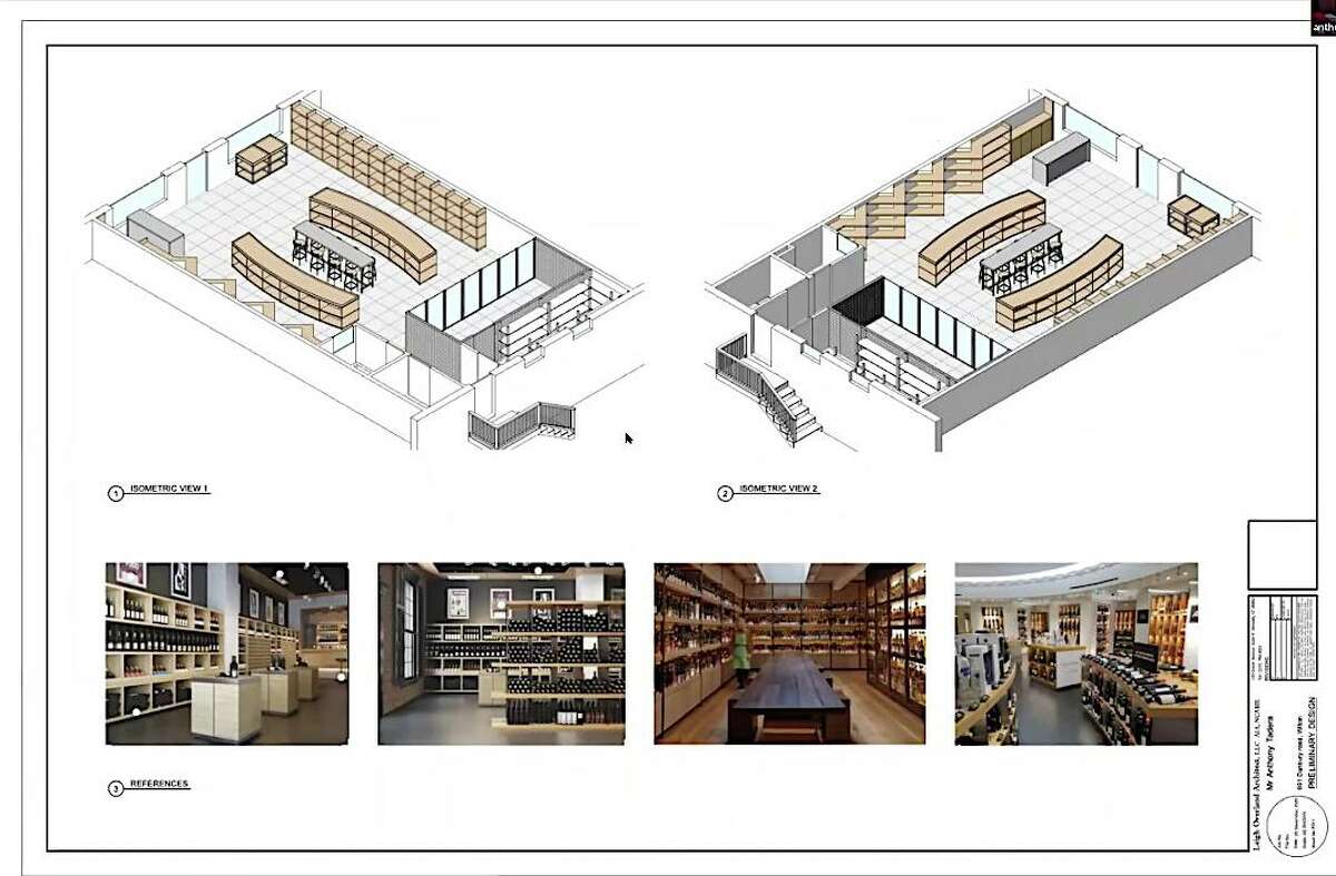 Anthony Taveras showed the planned interior for the liquor store he intends to open at 991 Danbury Road, which received Planning and Zoning Commission approval on Dec. 14.