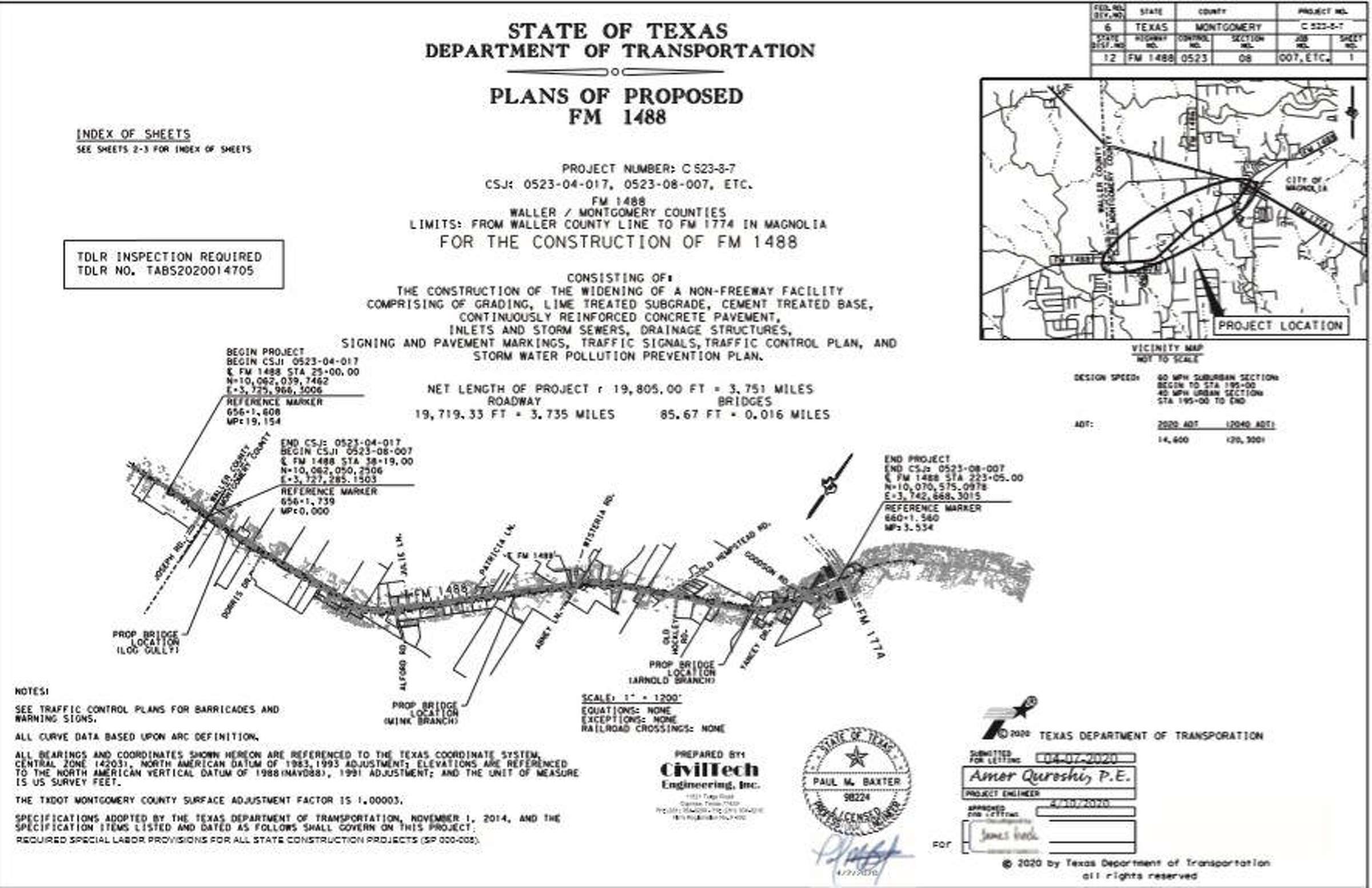 Widening of FM 1488 underway in Magnolia