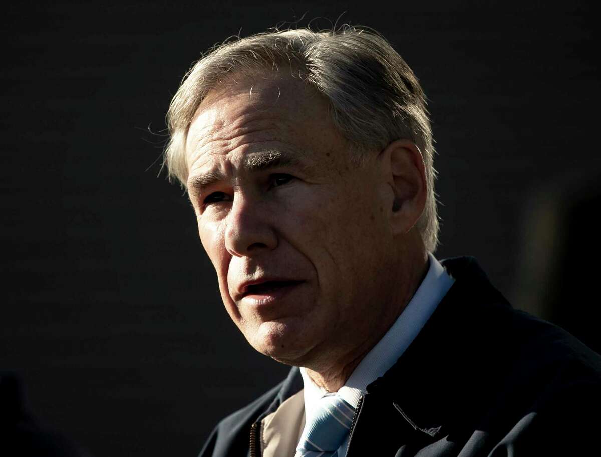 Gov. Greg Abbott talks about the Pfizer-BioNTech COVID-19 vaccine at a UPS Distribution Center in Austin, Texas, on Thursday, Dec. 17, 2020.