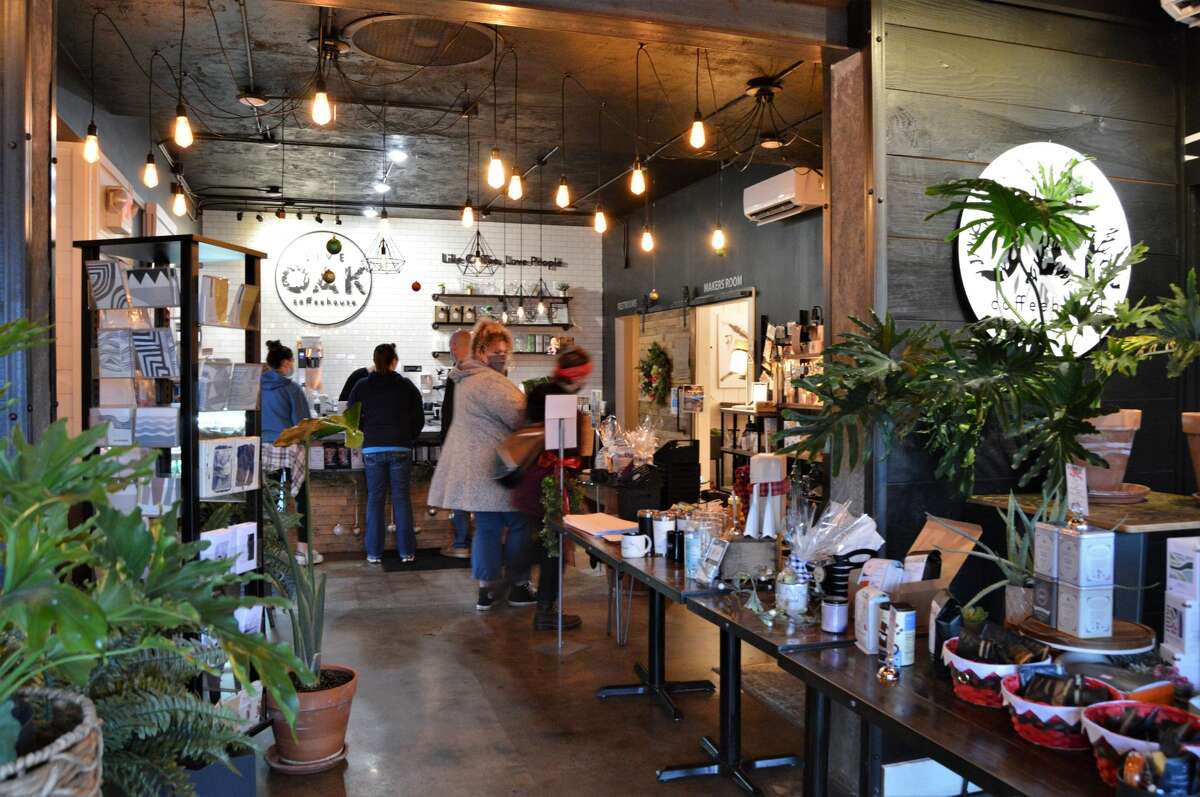 Live Oak Coffeehouse on Ashman Street in Midland is hosting an indoor makers market every Saturday this winter. (Ashley Schafer/ashley.schafer@hearstnp.com)
